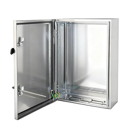 Electrical Enclosure 24x24x12, 304 Stainless Steel Enclosure IP66 Waterproof