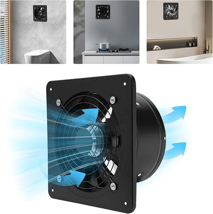 XUFOPLY 10 Inch Exhaust Fan, 110V 100W Wall Mounted Vent Fans 2600RPM Kitchen