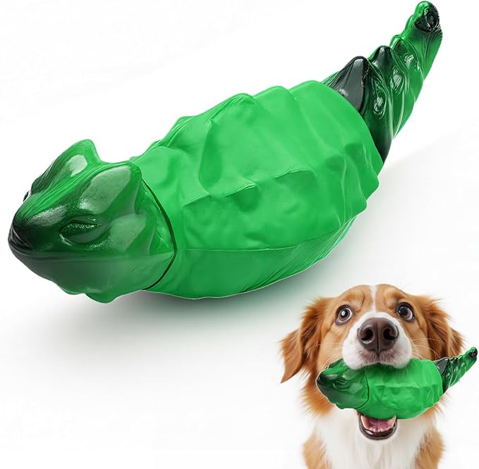 Dog Chew Toys for Aggressive Chewers, Indestructible Lizard Shape Tough Dog Toy with Natural Scents, Durable Chew Bones to Keep Large Dogs Busy, for Super Chewers 20-80Lbs - Bacon