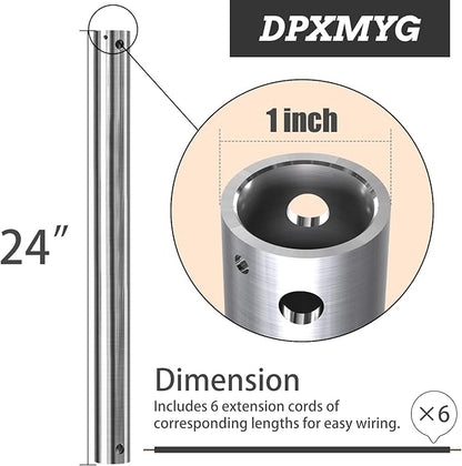 DPXMYG 24 inch Ceiling Fan Downrod