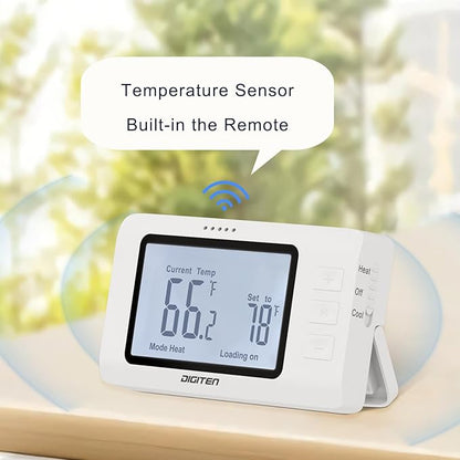 Remote Control Thermostat, pre-Wire Temp Controller
