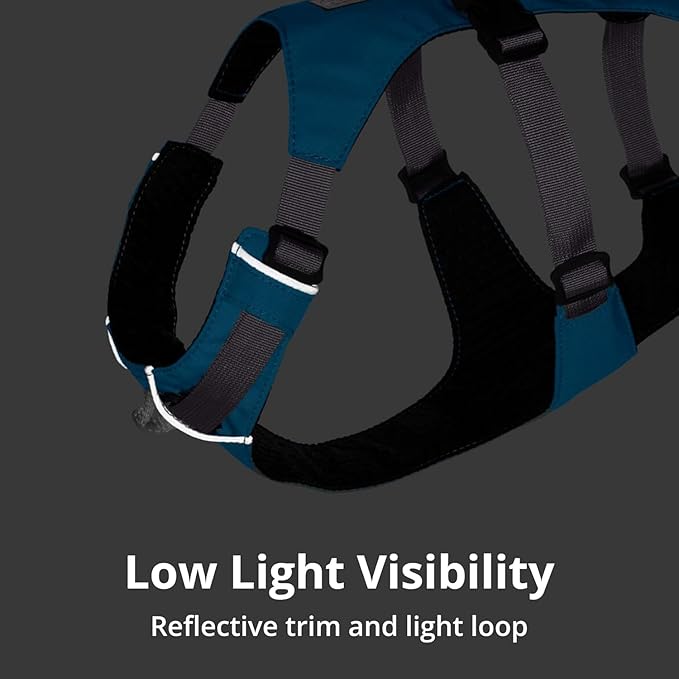 Ruffwear, Flagline Dog Harness, Lightweight and Reflective, No Pull Dog Lift Harness for Hiking, Running and Everyday Use, Alpenglow Pink, Large/X-Large