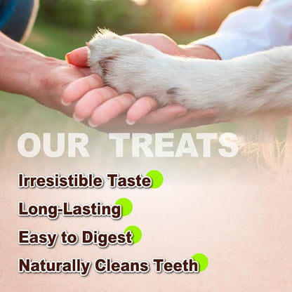 AFreschi Turkey Tendons for Dogs, USA-Sourced, Healthy Dog Treats, Rawhide-Free Puppy Chews, Long Lasting, All Natural, Hypoallergenic Dog Treats for Medium Breeds, 20 Count Box Bone (M)