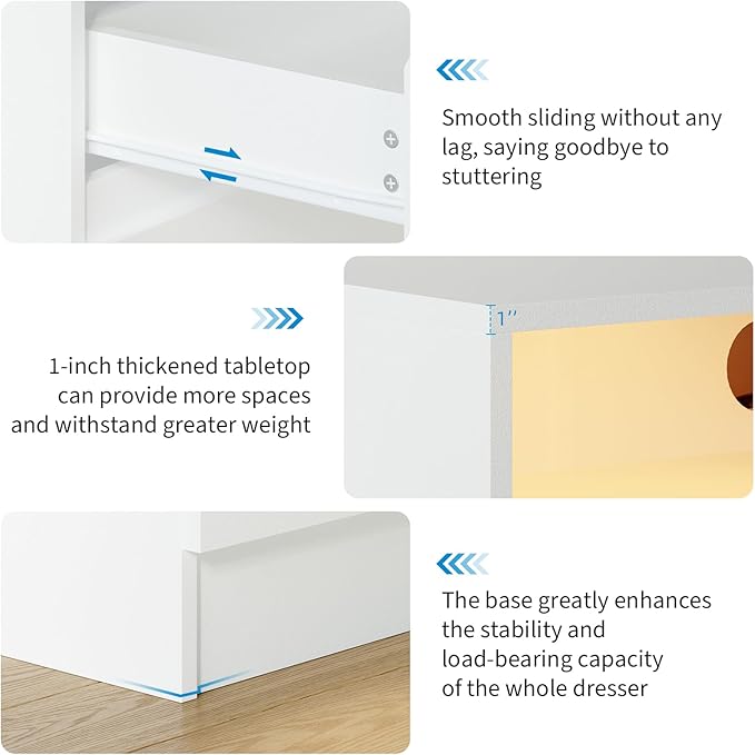 Garvee 4 Drawer Double Dresser