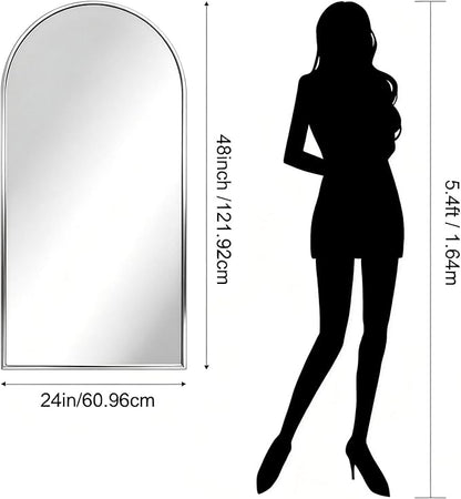 CIRCUMI Arched Wall Mirror, Metal Frame, Large Size