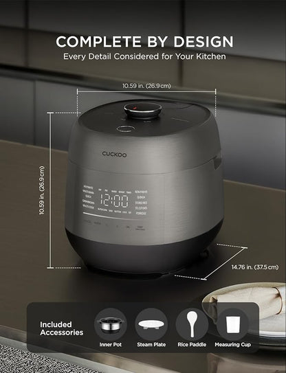 CUCKOO Twin Pressure Rice Cooker 6-Cup Uncooked / 12-Cup Cooked