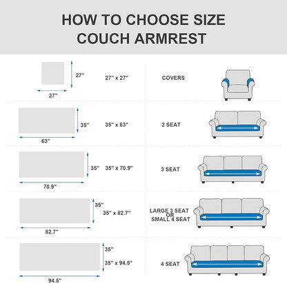 FUANGUI Waterproof Couch Cover for Dogs, Washable Pet Couch Covers for Sofa | Soft Cat Dog Bed Cover Non-Slip Couch Covers for 3 or Small 4 Seat Cushion Couch Sofa Pet Friendly