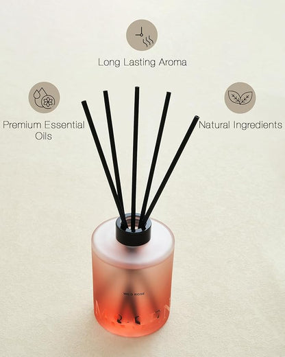 M&SENSE Wild Rose Reed Diffuser Set