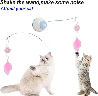 Cat Toilet Training Systems,Cat Toilet Training Kit,Reusable Plastic Trainer for Pet Cleaning with 1 Replaceable Cat Feather Toy,Litter Boxes (Pink)