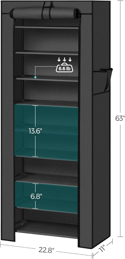 SONGMICS 10-Tier Shoe Rack, Shoe Storage Cabinet
