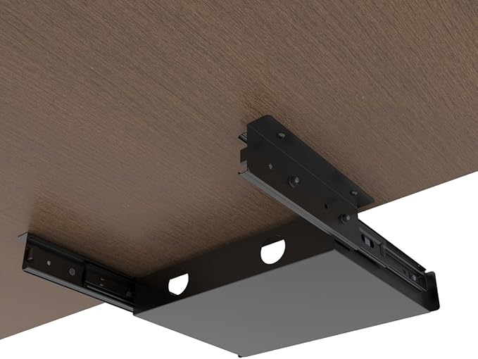 13 Inch Wide Under Desk Sliding Drawer- Pull Out Storage Organizer