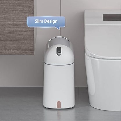 ELPHECO Bathroom Trash Can, 2.5 Gallon Motion Sensor Waterproof Trash Bin