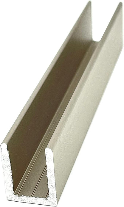 Brixwell SDCD38SN-CCP23-XCP50 Satin Nickel 3/8" Fixed Panel Shower Door Deep