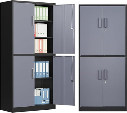 MIIIKO Metal Garage Storage Cabinet