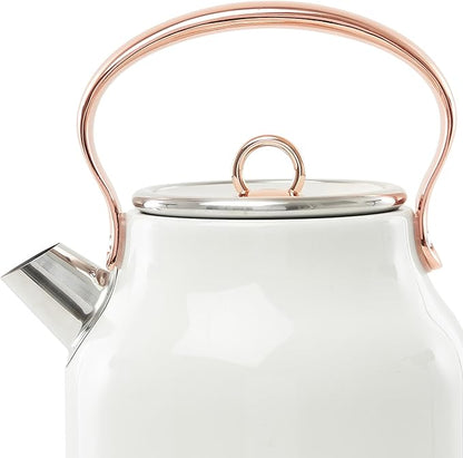 Haden Heritage 1.7 Liter Stainless Steel Electric Kettle, Hot Water Kettle