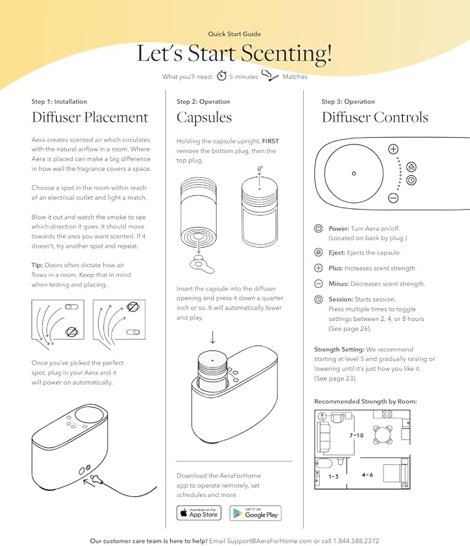 Aera Essential Oil Fragrance Diffuser + Good Riddance Scent Bundle