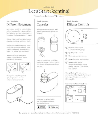 Aera Essential Oil Fragrance Diffuser + Citrus Scent Refill