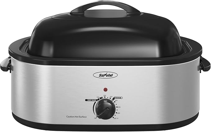Sunvivi 22lb 18-Quart Roaster Oven, Electric Roaster Oven