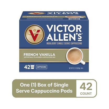 Victor Allen's Coffee French Vanilla Flavored Cappuccino Mix, Single Serve
