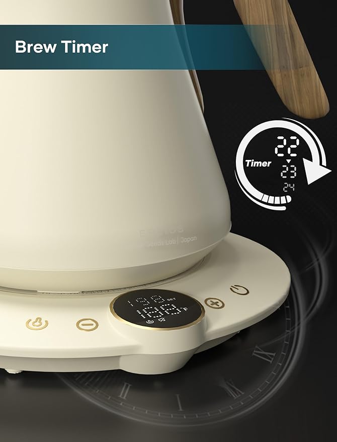 Electric Kettles, INTASTING Gooseneck Electric Kettle, ±1℉ Temperature Control