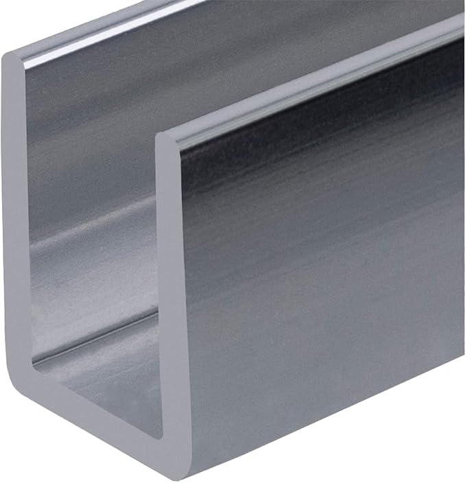 Brixwell SDCD38BS-CCP23 Brushed Stainless 3/8" Fixed Panel Shower Door Deep