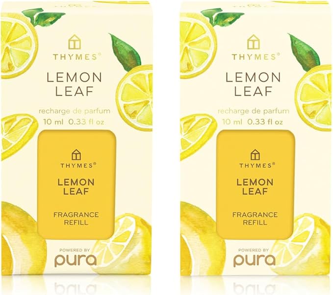Thymes Pura Refills – 2 Pack of Oil Diffuser Scents – Long-Lasting Pura