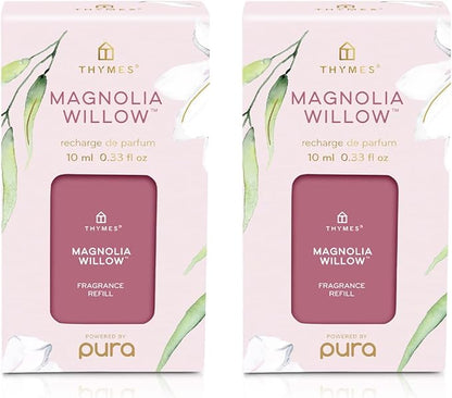 Thymes Pura Refills – 2 Pack of Oil Diffuser Scents – Long-Lasting Pura