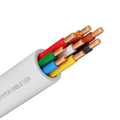 Syston 18/8 Thermostat Doorbell HVAC Heating Control Cable Wire, 100% Solid