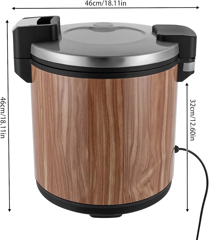 Commercial Rice Warmer, 6 Gal Stainless Steel Electric Rice Warmer