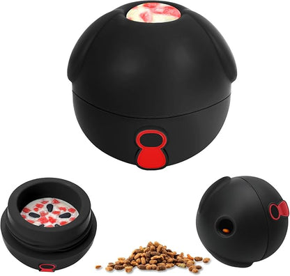 Yipetor 3In1 Treat Dispensing Dog Toys, Heavy Duty Frozen Dog Treat Ball - Slow Feeding Puppy Lick Bowl Tough Chew Toy for Large Medium Dogs to Keep Them Busy/Relief Anxiety/Puzzle Stimulate