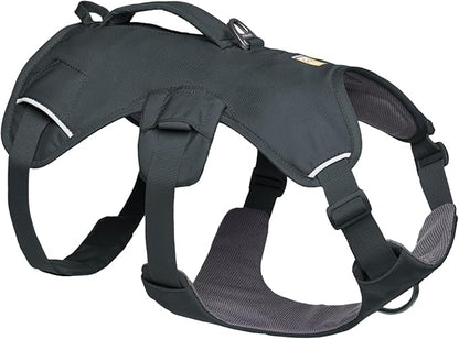 Ruffwear, Web Master, Multi-Use Support Dog Harness, Hiking and Trail Running, Service and Working, Everyday Wear, Basalt Gray, Small