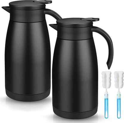 Norme 2 Pcs Thermal Coffee Carafe Insulated Stainless Steel Coffee Carafe