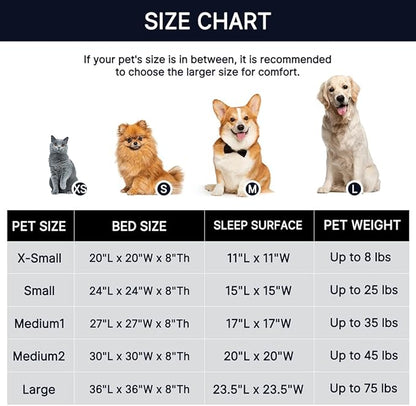 Western Home Calming Donut Small Dog Cat Bed Washable Puppy Bed,24" Black | Fluffy Faux Fur Round Cuddler,Anti-Anxiety,Anti-Slip Bottom,Pet Beds for Puppy&Small Dogs&Large Cat,Up to 25 LBS