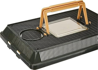 Exo Terra Faunarium Small PT2255 – Plastic Reptile Terrarium and Transport Container for Lizards,Spiders & Amphibians,(Pack of 2)