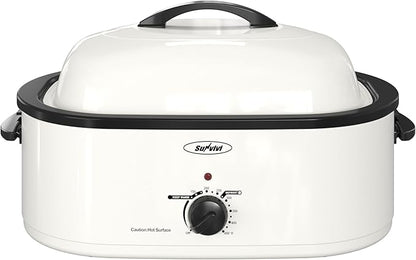 Sunvivi Roaster Oven with Self-Basting Lid, 18 Quart Electric Roaster with