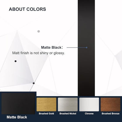 ANDY STAR Black Bathroom Mirrors