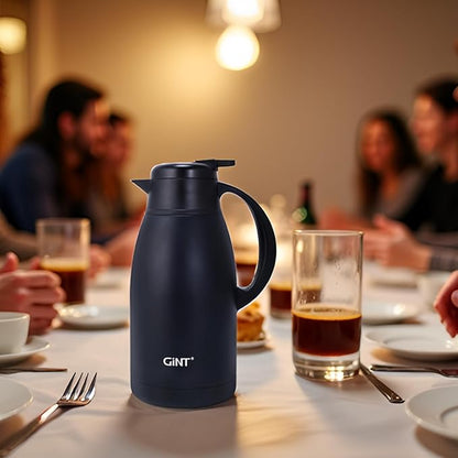 GiNT Stainless Steel Thermal Coffee Carafe, Double Walled Vacuum Water and