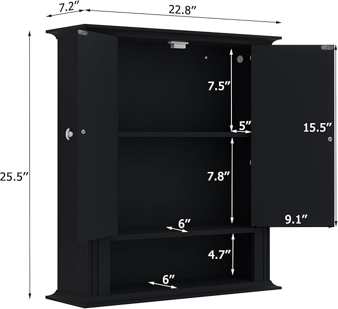 Bathroom Cabinet Wall Mounted| Over The Toilet Storage Cabinet
