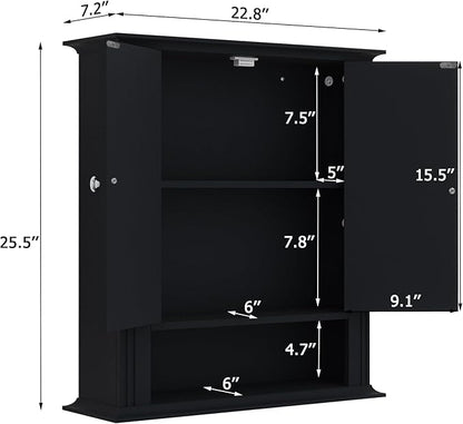 Bathroom Cabinet Wall Mounted| Over The Toilet Storage Cabinet