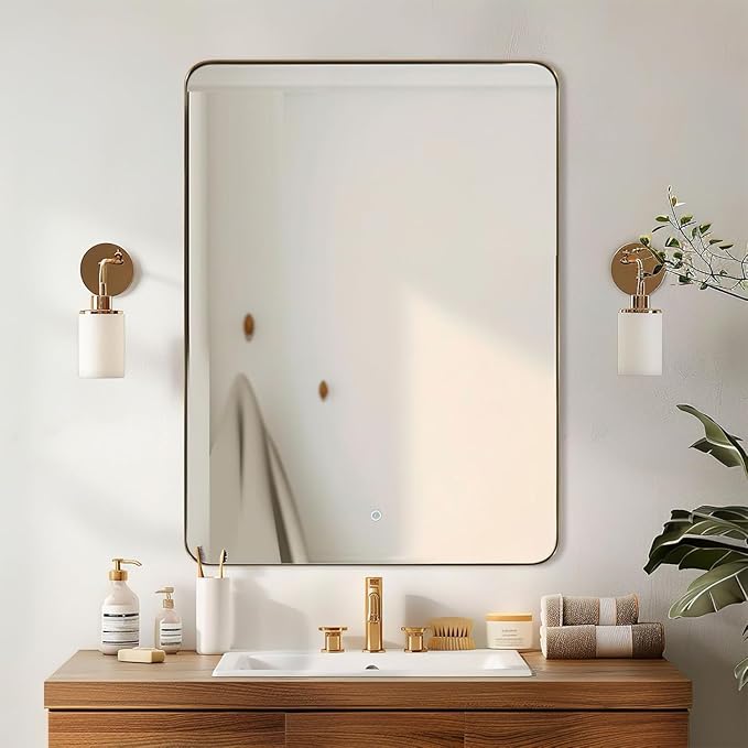 ANDY STAR Gold Bathroom Mirrors