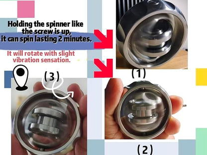MagLev Fidget Spinner for Adults, CNC Stainless Steel Gyroscope