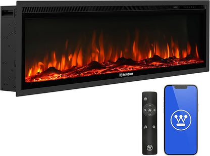 Westinghouse 50 Inch Electric Fireplace Heater, Compatible