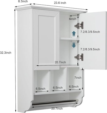 White Bathroom Wall Cabinet