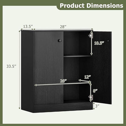 Giantex 2 Door Storage Base Cabinet