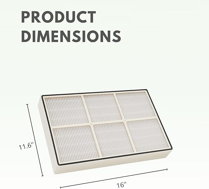 Nispira True HEPA Filter with 4 Pre-Carbon Filters Compatible with Whirlpool