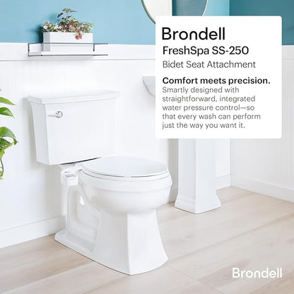 Brondell FSP-250 FreshSpa Thinline Precision Essential Bidet Attachment