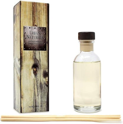 Urban Naturals Black Teakwood Reed Diffuser Scent Sticks Gift Set | Mahogany &