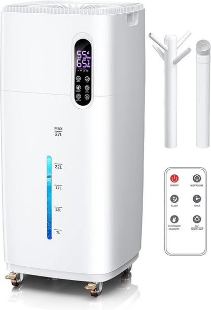 MONISEN 26L/5.7Gal Humidifier Large Room 3000 ft², Supersized Cool Mist