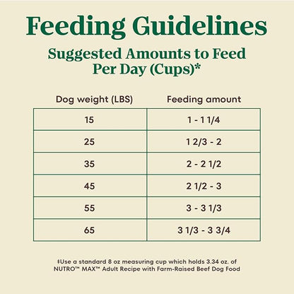 Nutro Max Adult Dry Dog Food with Beef, 25 lb. Bag