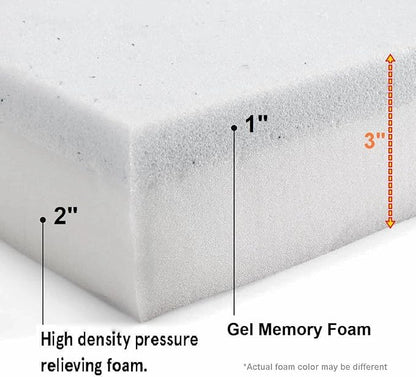 Pet Dog Bed Memory Foam Platform Pad (35x22x3 inches)
